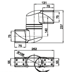 XJ5575機(jī)床吊臂箱組件-中間連接件圖紙 XJ5575機(jī)床吊臂箱組件-中間連接件圖紙